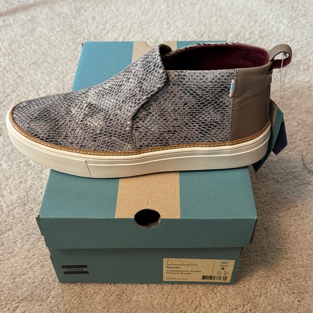 Toms Textured snake print Slip-On Sneakers